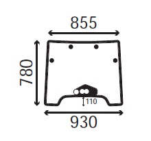 Ανταλλακτικό κρύσταλλο εμπρόσθιο