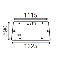 Ανταλλακτικό κρύσταλλο οπίσθιο
