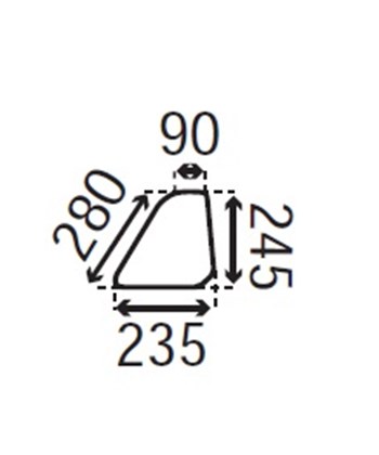 Ανταλλακτικό κρύσταλλο εμπρόσθιο κάτω αριστερό/δεξί