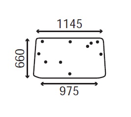 Ανταλλακτικό κρύσταλλο οπίσθιο