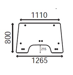Ανταλλακτικό κρύσταλλο εμπρόσθιο