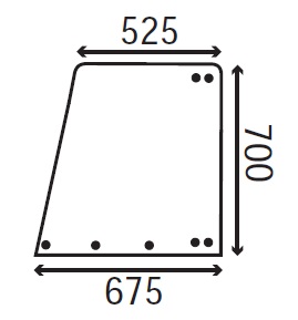 Ανταλλακτικό κρύσταλλο πόρτας αριστερής/δεξιάς άνω