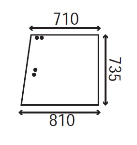 Ανταλλακτικό κρύσταλλο πλαινό δεξί πίσω συρόμενο