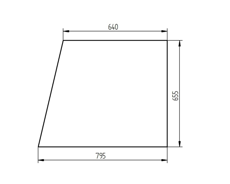 Ανταλλακτικό κρύσταλλο πόρτας αριστερής/δεξιάς άνω