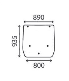 Ανταλλακτικό κρύσταλλο οπίσθιο