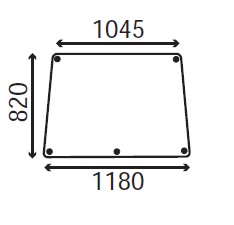 Ανταλλακτικό κρύσταλλο εμπρόσθιο