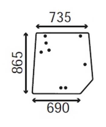 Ανταλλακτικό κρύσταλλο οπίσθιο
