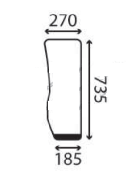 Ανταλλακτικό κρύσταλλο εμπρόσθιο αριστερό κάτω