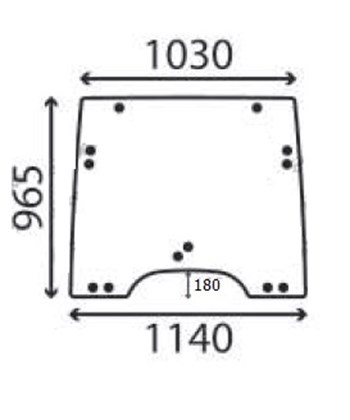 Ανταλλακτικό κρύσταλλο εμπρόσθιο