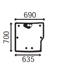Ανταλλακτικό κρύσταλλο οπίσθιο