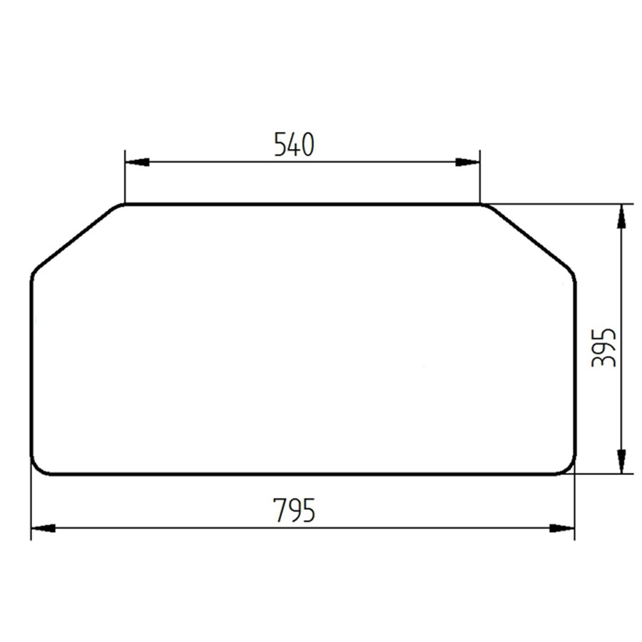 Ανταλλακτικό κρύσταλλο οπίσθιο κάτω
