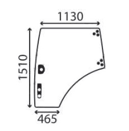 Ανταλλακτικό κρύσταλλο αριστερής πόρτας