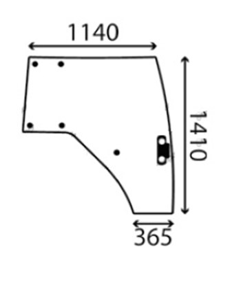 Ανταλλακτικό κρύσταλλο δεξιάς πόρτας