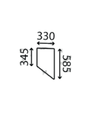 Ανταλλακτικό κρύσταλλο ηλιοροφής δεξί