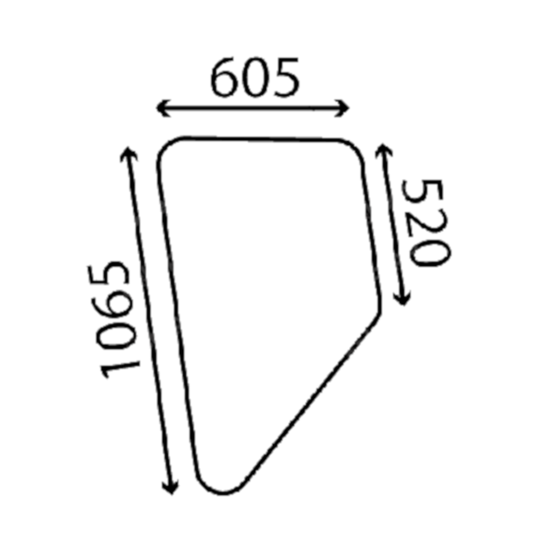 Ανταλλακτικό κρύσταλλο πόρτας αριστερής