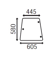 Ανταλλακτικό κρύσταλλο πλαϊνό αριστερό/δεξί