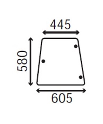Ανταλλακτικό κρύσταλλο πλαϊνό αριστερό/δεξί