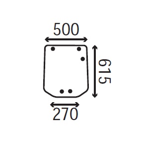 Ανταλλακτικό κρύσταλλο οπίσθιο