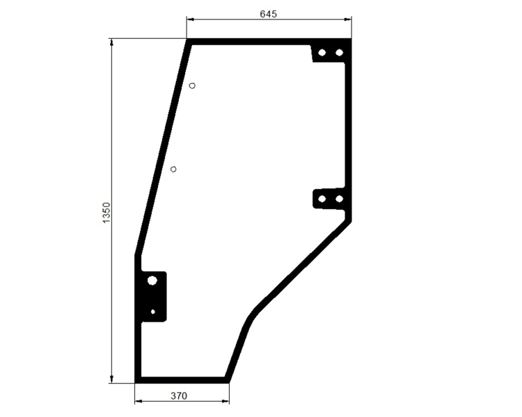 Ανταλλακτικό κρύσταλλο πόρτας αριστερής