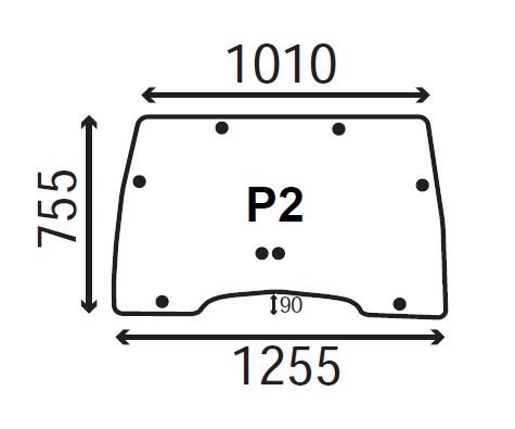 Ανταλλακτικό κρύσταλλο εμπροσθίου παρμπρίζ