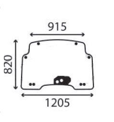 Ανταλλακτικό κρύσταλλο εμπρόσθιο