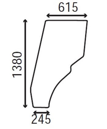Ανταλλακτικό κρύσταλλο πόρτας