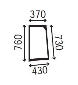 Ανταλλακτικό κρύσταλλο πλαϊνό αριστερό
