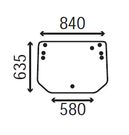 Ανταλλακτικό κρύσταλλο οπίσθιο