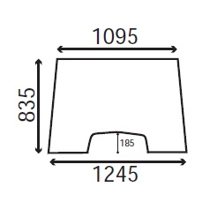 Ανταλλακτικό κρύσταλλο εμπρόσθιο