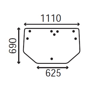 Ανταλλακτικό κρύσταλλο οπίσθιο