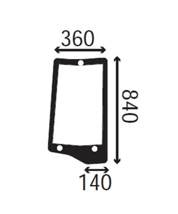Ανταλλακτικό κρύσταλλο πλαϊνό δεξί