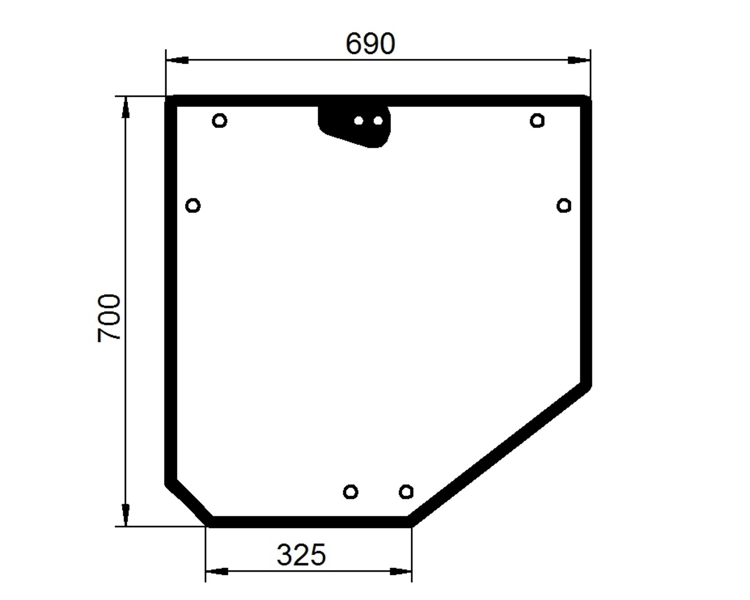 Ανταλλακτικό κρύσταλλο οπίσθιο