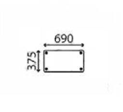 Ανταλλακτικό κρύσταλλο οπίσθιο κάτω