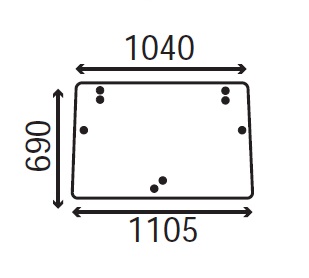 Ανταλλακτικό κρύσταλλο εμπρόσθιο