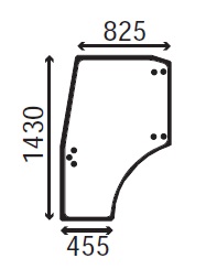 Ανταλλακτικό κρύσταλλο αριστερής πόρτας