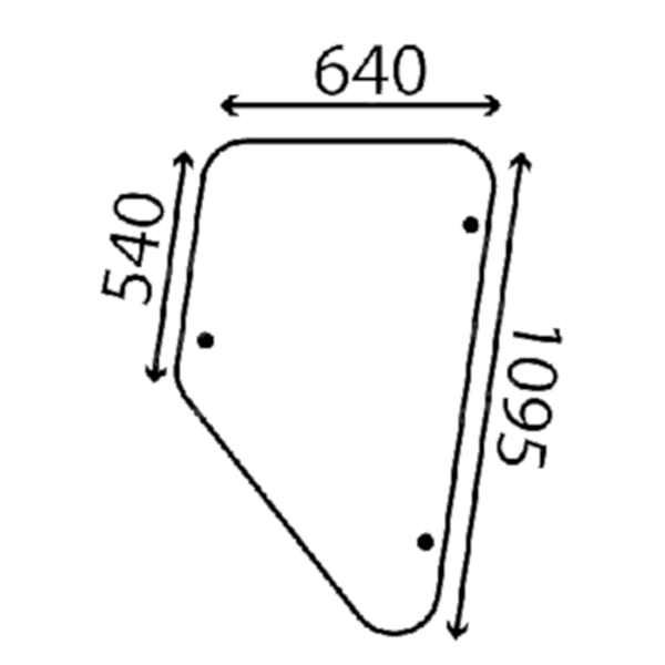 Ανταλλακτικό κρύσταλλο πλαϊνό δεξί εμπρός