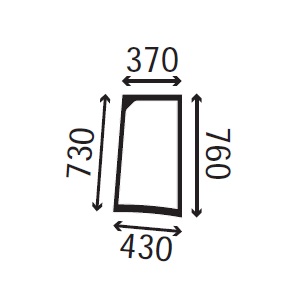 Ανταλλακτικό κρύσταλλο πλαϊνό δεξί
