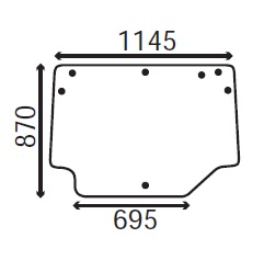 Ανταλλακτικό κρύσταλλο οπίσθιο