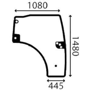 Ανταλλακτικό κρύσταλλο δεξιάς πόρτας
