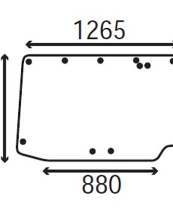 Ανταλλακτικό κρύσταλλο οπίσθιο