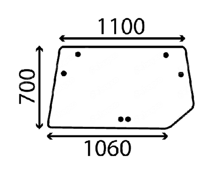 Ανταλλακτικό κρύσταλλο οπίσθιο