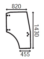 Ανταλλακτικό κρύσταλλο δεξιάς πόρτας