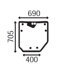 Ανταλλακτικό κρύσταλλο οπίσθιο
