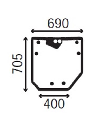 Ανταλλακτικό κρύσταλλο οπίσθιο