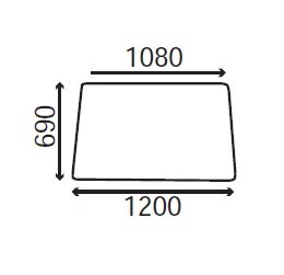 Ανταλλακτικό κρύσταλλο εμπρόσθιο