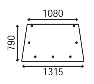 Ανταλλακτικό κρύσταλλο οπίσθιο