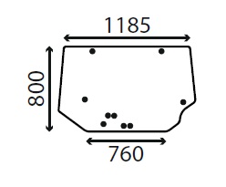 Ανταλλακτικό κρύσταλλο οπίσθιο