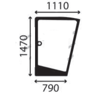 Ανταλλακτικό κρύσταλλο πλαϊνό δεξί 