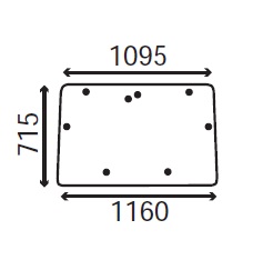 Ανταλλακτικό κρύσταλλο εμπρόσθιο
