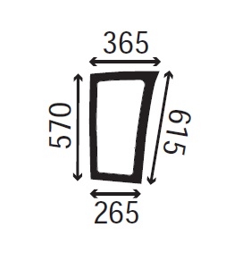 Ανταλλακτικό κρύσταλλο εμπρόσθιο κάτω δεξί